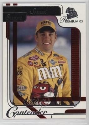 2003 Press Pass Premium Contender Red Reflectors Elliott Sadler #P25 hg6