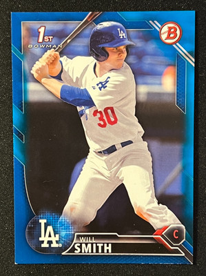 2016 BOWMAN WILL SMITH 1ST BOWMAN BLUE PARALLEL /150 DODGERS RC