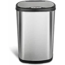 NineStars DZT-50-13 Motion Sensor Stainless Steel 13 Gal/50L Trash Can Free Ship