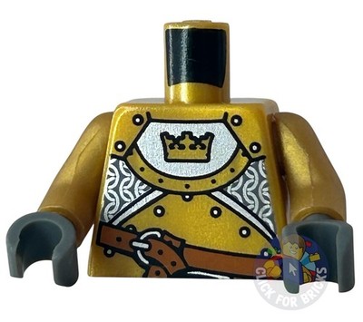 LEGO Castle Fantasy Era Gold Knight NUR TORSO - Minifigur cas415 7079 Golden
