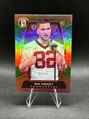 2024 Panini Gold Standard - Rookies Ben Sinnott #141 Emerald /13 (RC)