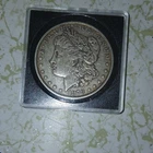 Morgan Silver Dollar $1 Coin 1878 Circulated Uncertified 0.9 Fine Silver in Case