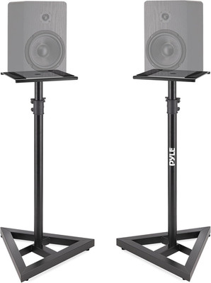 Speaker Stand Pair of Sound Play 1 and 3 Holder - Telescoping Height Adjustable 