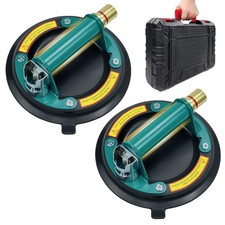 2 Pack 8"Heavy Duty Glass Suction Cups to Lift Large Glass,Max Load 960lbs Wi...
