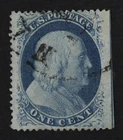 CKStamps: US Stamps Collection Scott#24 1c Franklin Used