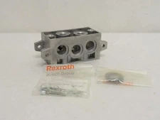 181077 New-No Box; Rexroth 1825-503-144 Aluminum Manifold Block