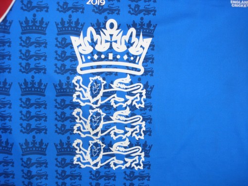 Maglia Cricket Inghilterra Extra Large Blu Mondiali 2019 1999 ODI One Day ICC Uomo - Foto 5 di 18