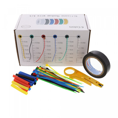 Kabel-Spenderbox verzinnter Kupferdraht mit Silikonhülle, 4m - 18-30AWG 