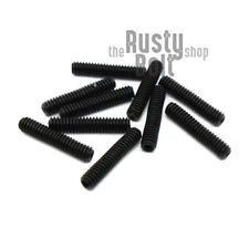 M2 x 10mm, Socket Set Screws Cup Point, 45H Steel, Black Oxide