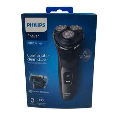 Philips Shaver Series 3000   Elektrischer Nass-Trockenrasierer für Männer, S3145