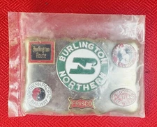 Vtg NEW! Burlington Northern Great Northern Northern Pacific Railway Belt Buckle