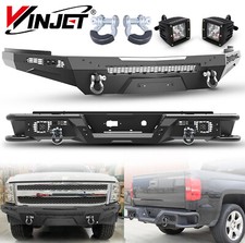 Upgrade Steel Frontrear Bumper Wled Lights For 2007-2013 Chevy Silverado 1500