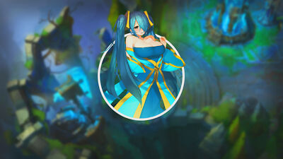 Anime girls sona league Playmat Game Mat Desk