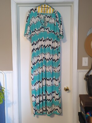 Floral Sleeveless Dress Hawaiian Mexican Beach Vacation Gently Used CoverUp  XL | eBay