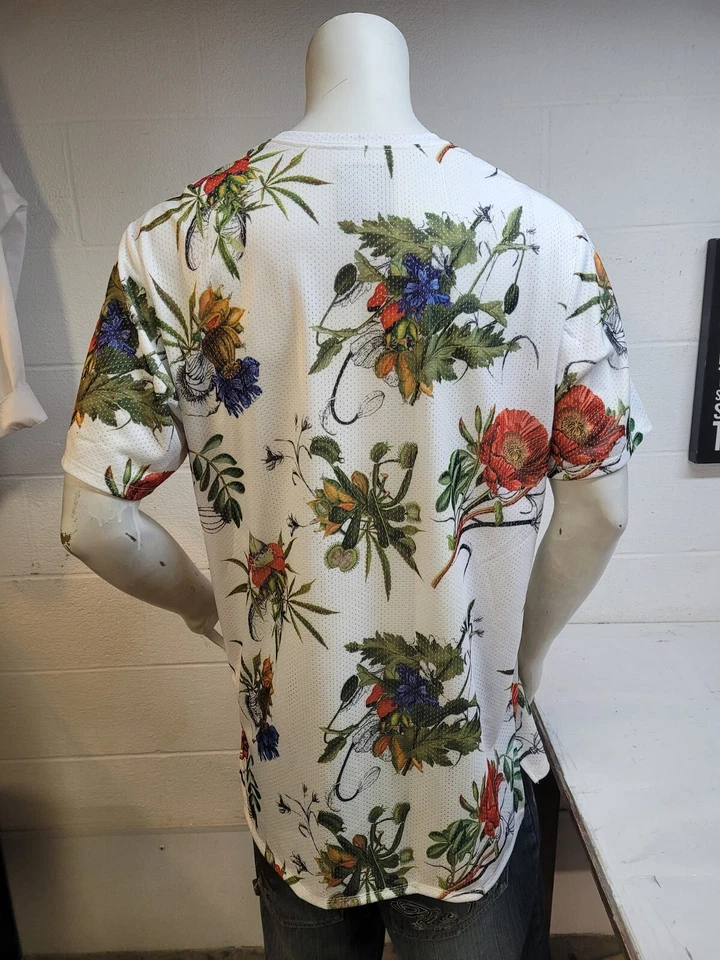 Jersey floral on the byas pacsun 00 talla L / we2054 r4 d23 Foto 2 de 4