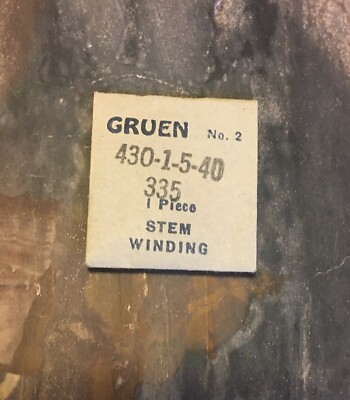 Genuine vintage Gruen watch 430 winding stem part to 335 431 435 436 Curvex 440