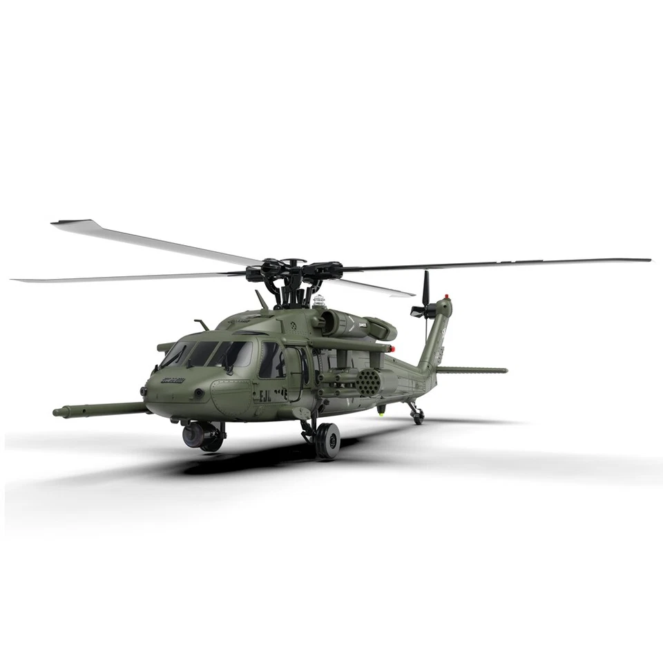 Yxznrc Uh60 Black Hawk Rc Hubschrauber Mit 6-achsen-gyro 2.4g 6ch Flybarless 3d - Bild 3 von 4