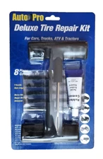 Auto Pro Deluxe Tire  PLUG Repair Kit 8 Piece