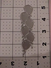 Universal thin metal die cut tool emboss balloon border frame bookmark birthday 