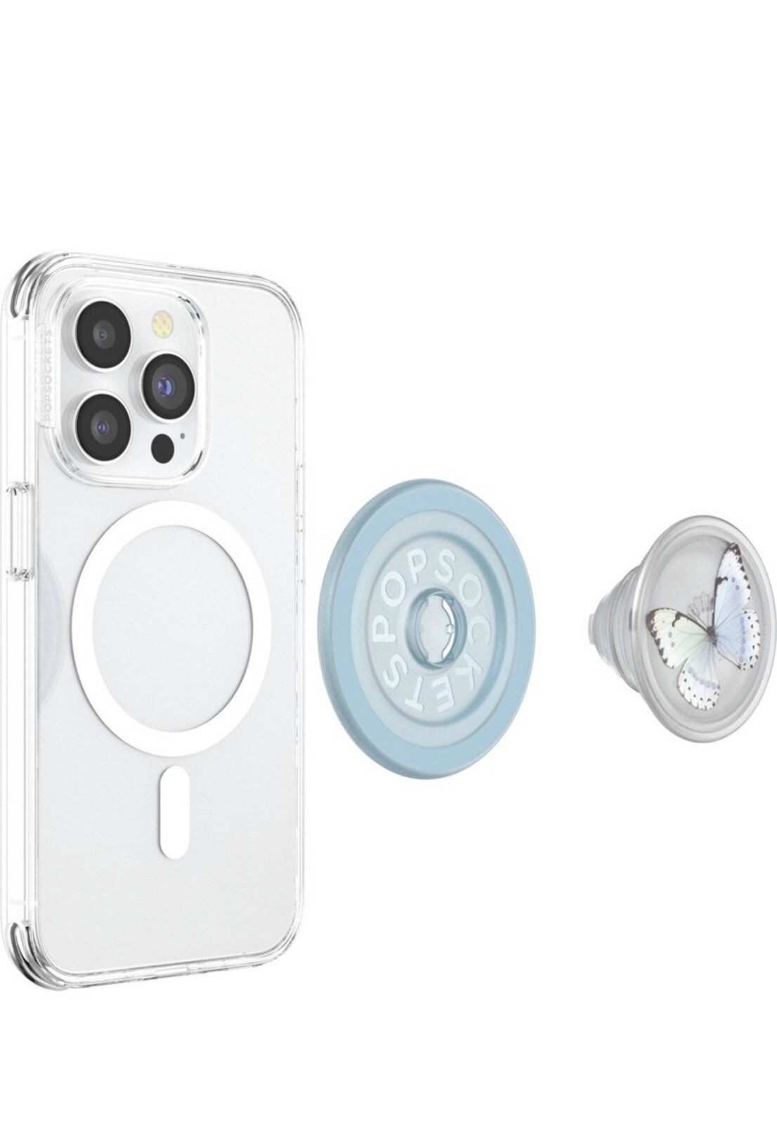 Popsocket Magsafe Magnetic Phone Grip In Blue Opisnt Trnsl ~ New ~-image