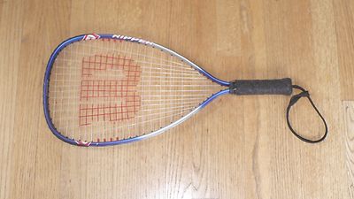 Wilson RIPPER 22'' Titanium Racquetball Racket with new Advantage Grip Wrap-3 7/8