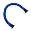 thumbnail 28  - 24mm Blue Softline Barrier Rope Wormed In Brown C/W Cup End Fittings