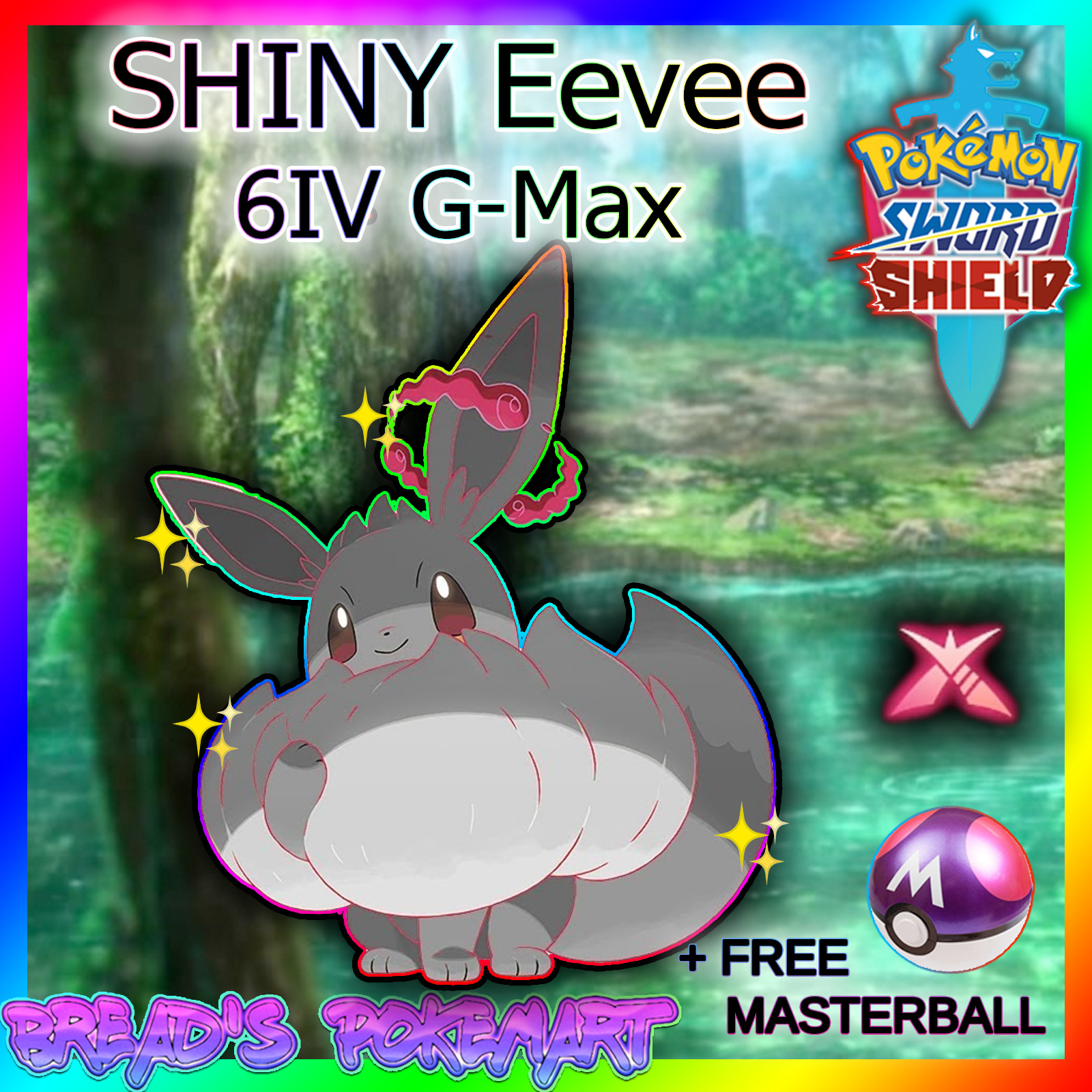 Eeveelutions and Eevee / 6IV Pokemon / Shiny Pokemon / Pokemon