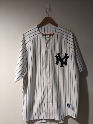 ウェア Russell Athletic New York Yankees Jersey Vintage 90s New York Yankees Russell Athletic MLB Baseball White