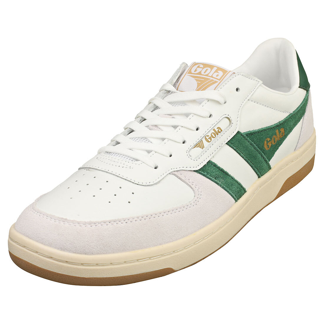 Hawk Throat Men's White Green Casual Sneakers UK