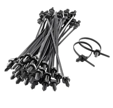 Bonsicoky 50PCS Fir Tree Push Mount Cable Zip Ties Heavy Duty 8.3"X0.18" Wire Ti