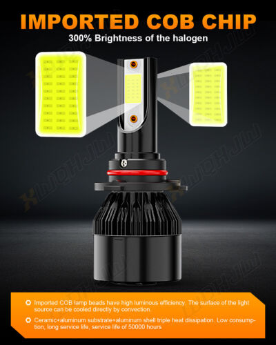 For 2015-2021 2022 2023 Ford F150 LED Headlight Hi/Lo Beam Fog Light Bulbs - Foto 4 di 21