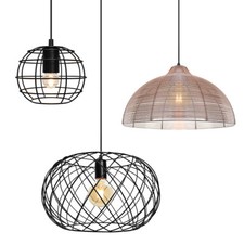 Vintage Wire Cage Shade Pendant Ceiling Lights Home Pub Club Diner Chandelier