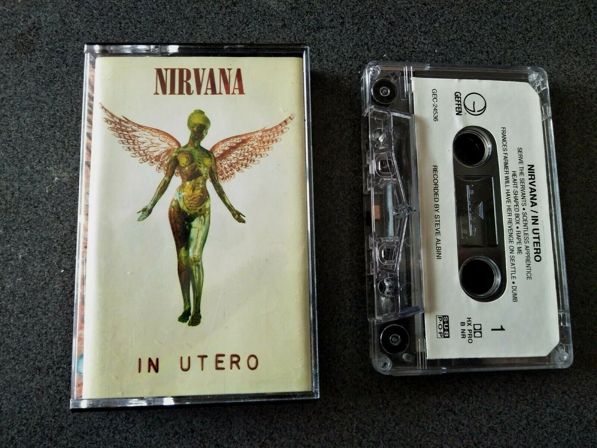 NIRVANA IN UTERO 1983 Original Tape Cassette Great Shape