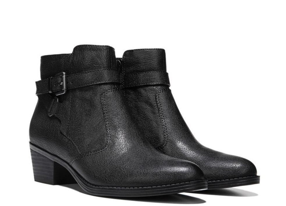 naturalizer black ankle boots