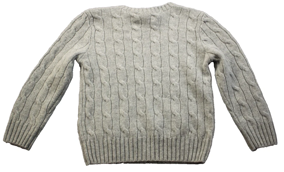 Ralph Lauren Polo Niños Niñas 100% Cachemira LS Cable Tejido Suéter Nuevo con Etiquetas 2/3 $200 Foto 4 de 4