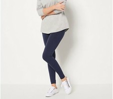 AnyBody Seamless Hi-Waisted Leggings-Navy-Small-A458123