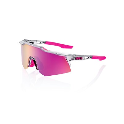 100% Eyewear - Speedcraft XS - Tokyo Night Translucent Grey - Purple Mirror Lens
