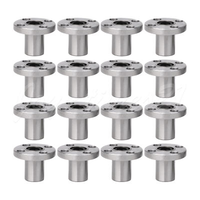 16PCS Flange Linear Bearing 8mm Motion Bushing for 3D Printer LMF8UU