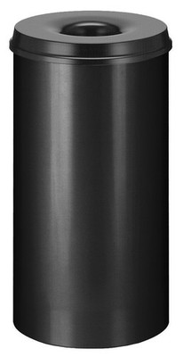 Feuerlöschender Papierkorb 50 Liter, Schwarz