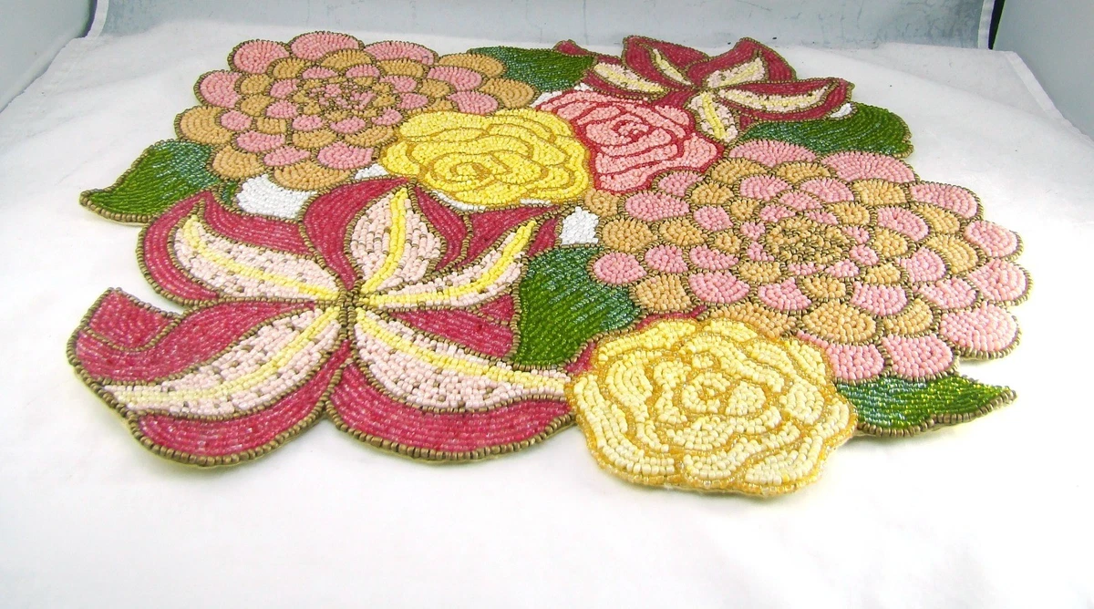 KIM SEYBERT ビーズマット/キムセイベルト ランチョンマット 未使用 Kim Seybert Placemats for sale | eBay