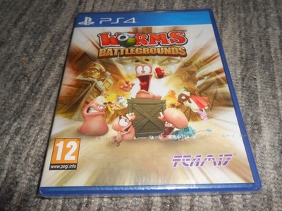 Worms Battlegrounds (PlayStation 4 PS4) NEW, FACTORY SEALED, RARE