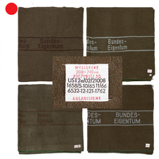 Original BW Decke, braun, ca. 210 x 200 cm, neuw.  Angeln Camping Outdoor Jagen