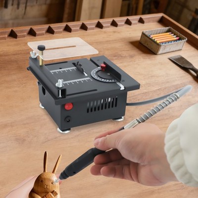 Mini Multi Functional Table Saw, Mini Table Saws for Crafts, Portable Mini Deskt