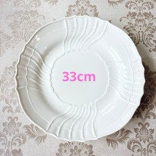 [Casi Como Nuevo] Plato Redondo Richard Ginori, 33 cm, Vecchio Blanco De Japón