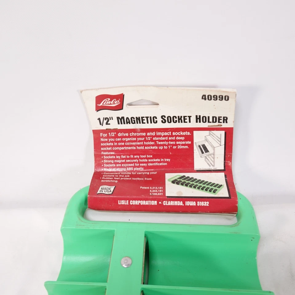 Lisle Verde 1/2 Pulgada Magnético 22 Piezas Soporte de Enchufe Nuevo Foto 2 de 4