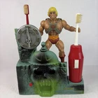 80’s MOTU He-Man Talking Toothbrush Holder Castle Grayskull.  READ Desc LastWord