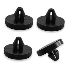 4 PCS Brake Switch Stopper, Clutch Pedal Stopper, Car Brake Light Switch black