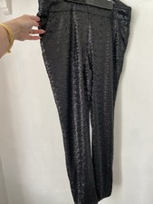 Next Dressy Sequin Ladies Trousers Uk 16l Bnwt
