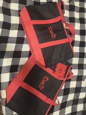 Trader Joe's Insulated Tote Bag Red/Black