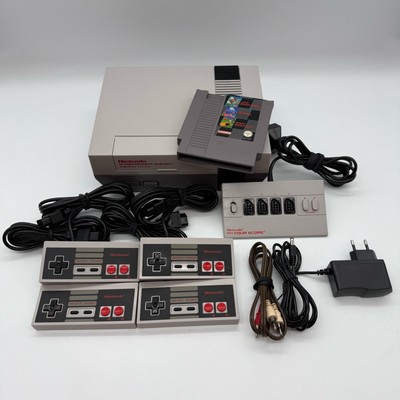 Nintendo Entertainment System NES Super Set 4 Spieler   Konsole Mario Tetris